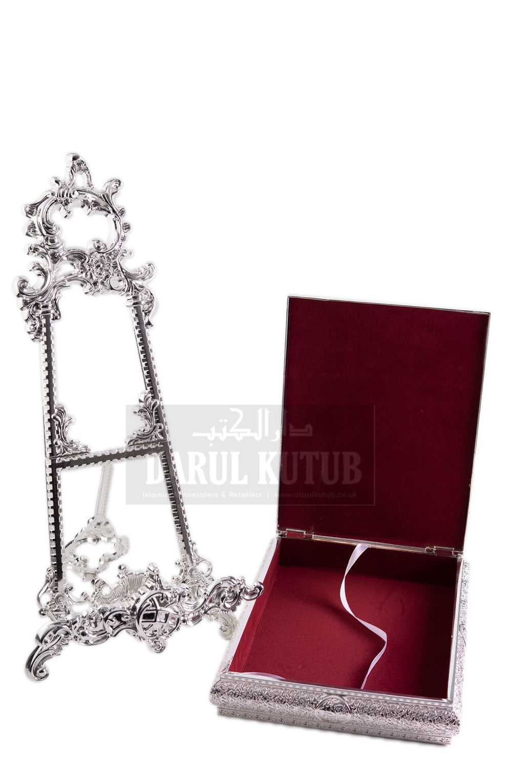 Luxury Metal Quraan Gift Box set with stand