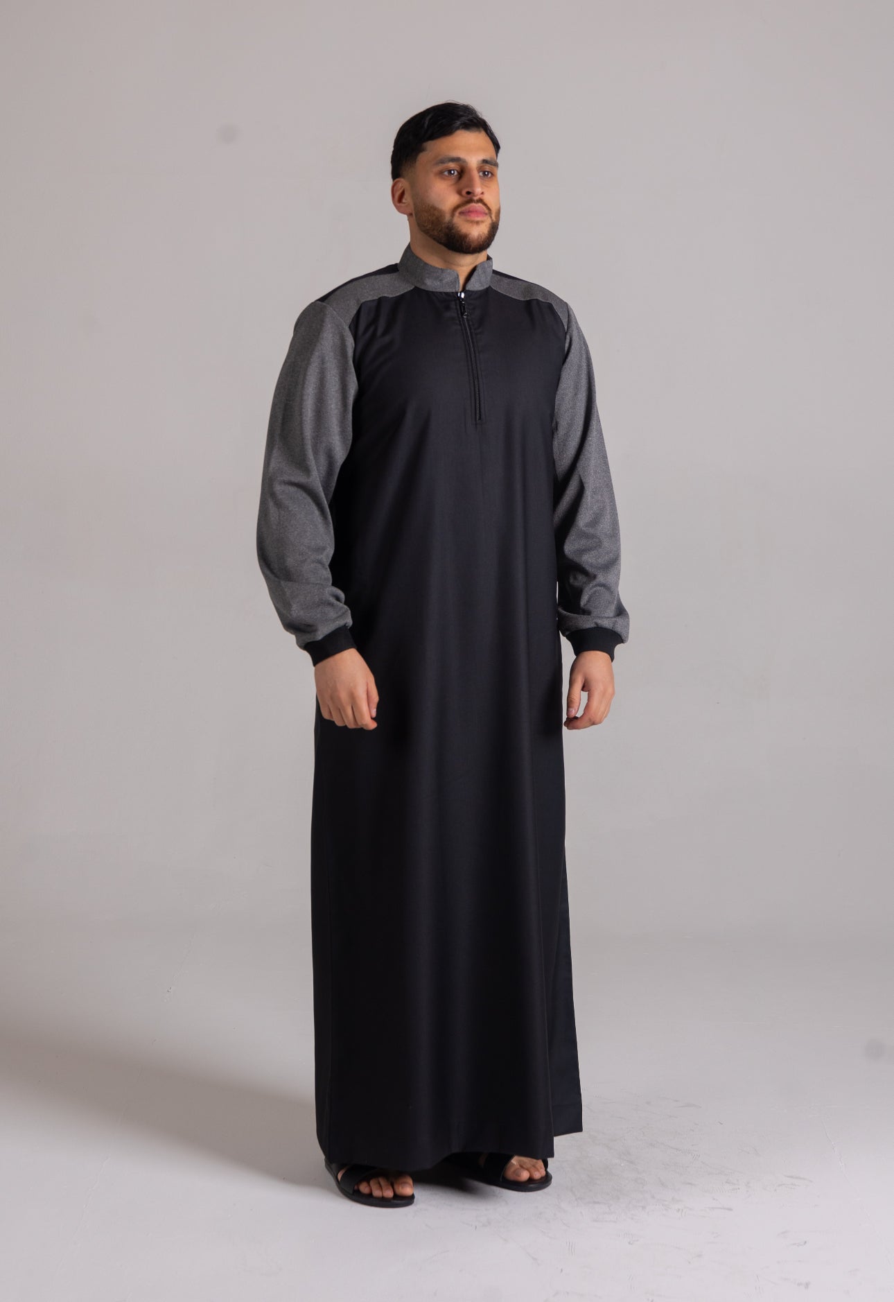 Kids Black Smart Thobe Design ST6