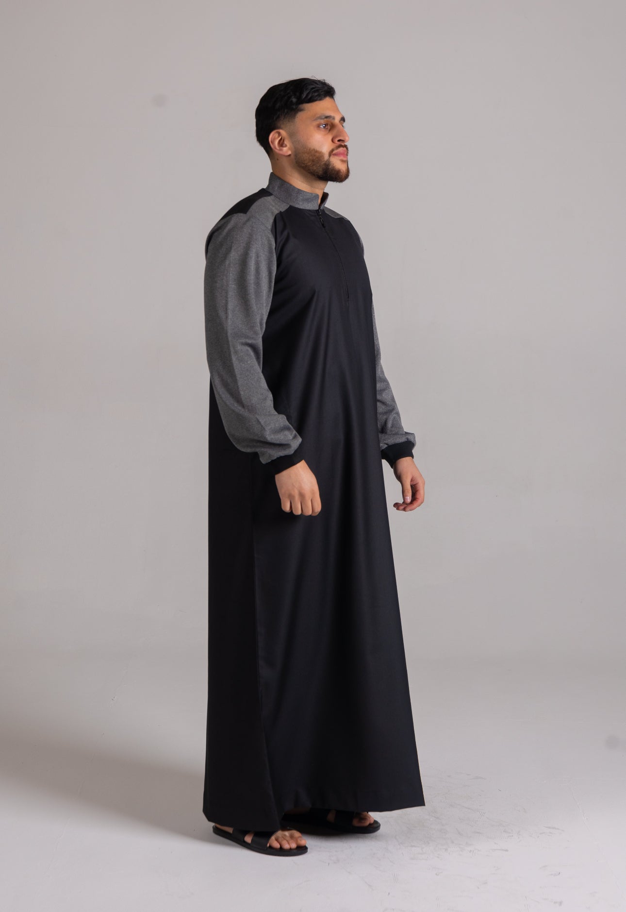 Kids Black Smart Thobe Design ST6