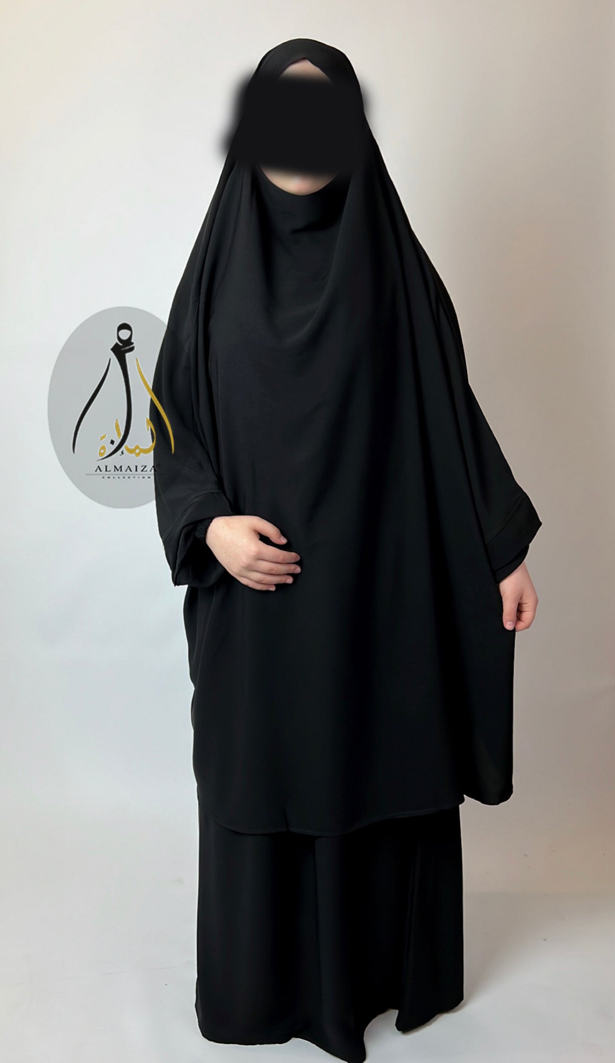 Standard Sahla Two Piece Set Khimar With Skirt + Niqab