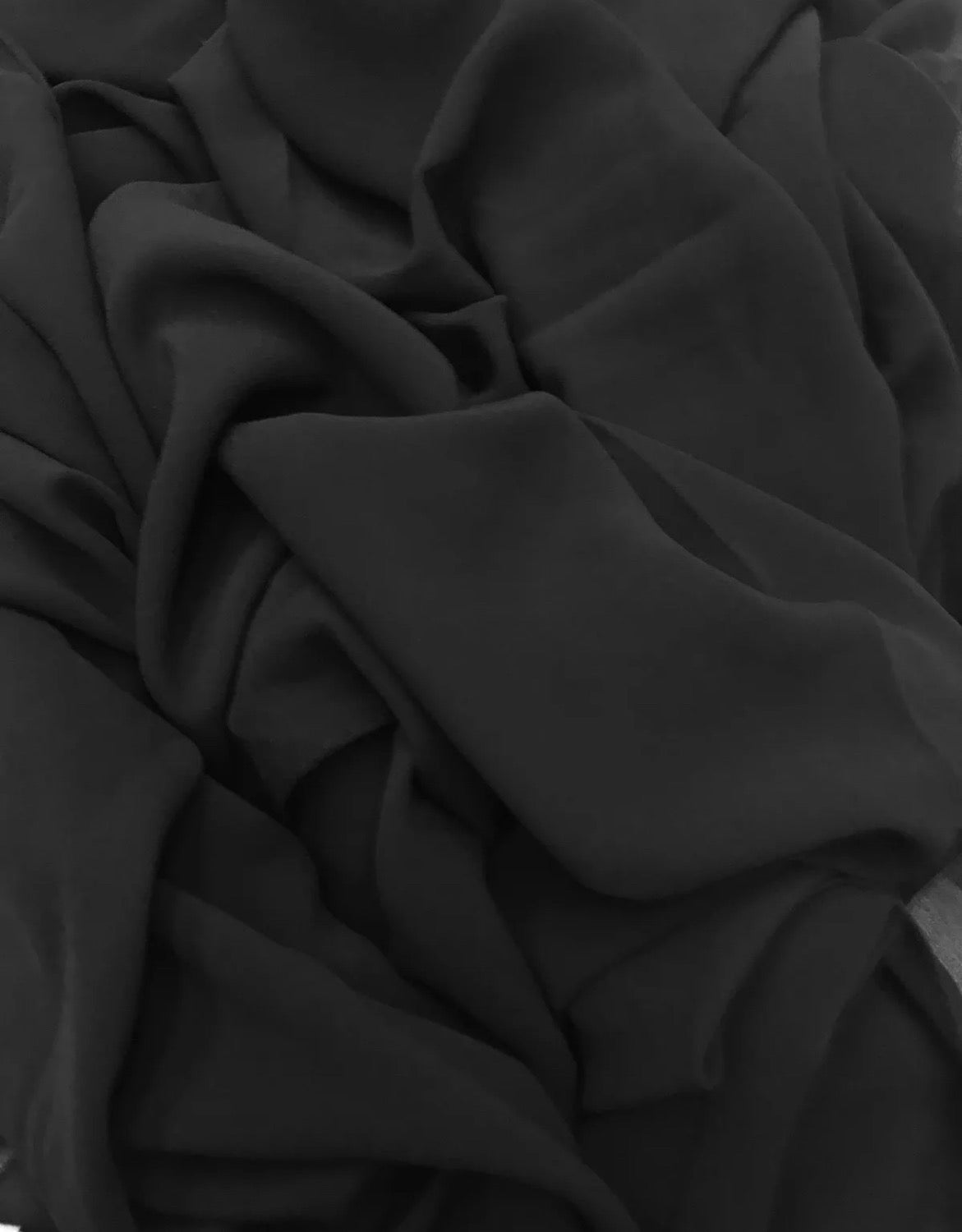 Large Alima Dupatta ( Shela )  Black - White