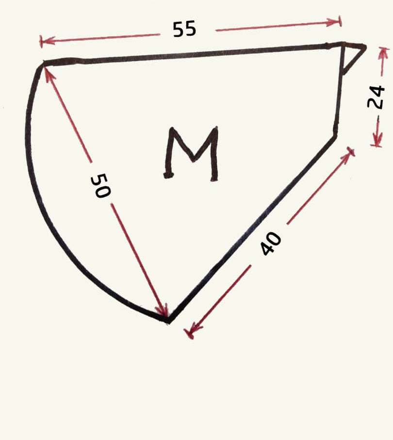 Plain One Piece Hijab - White (Medium)