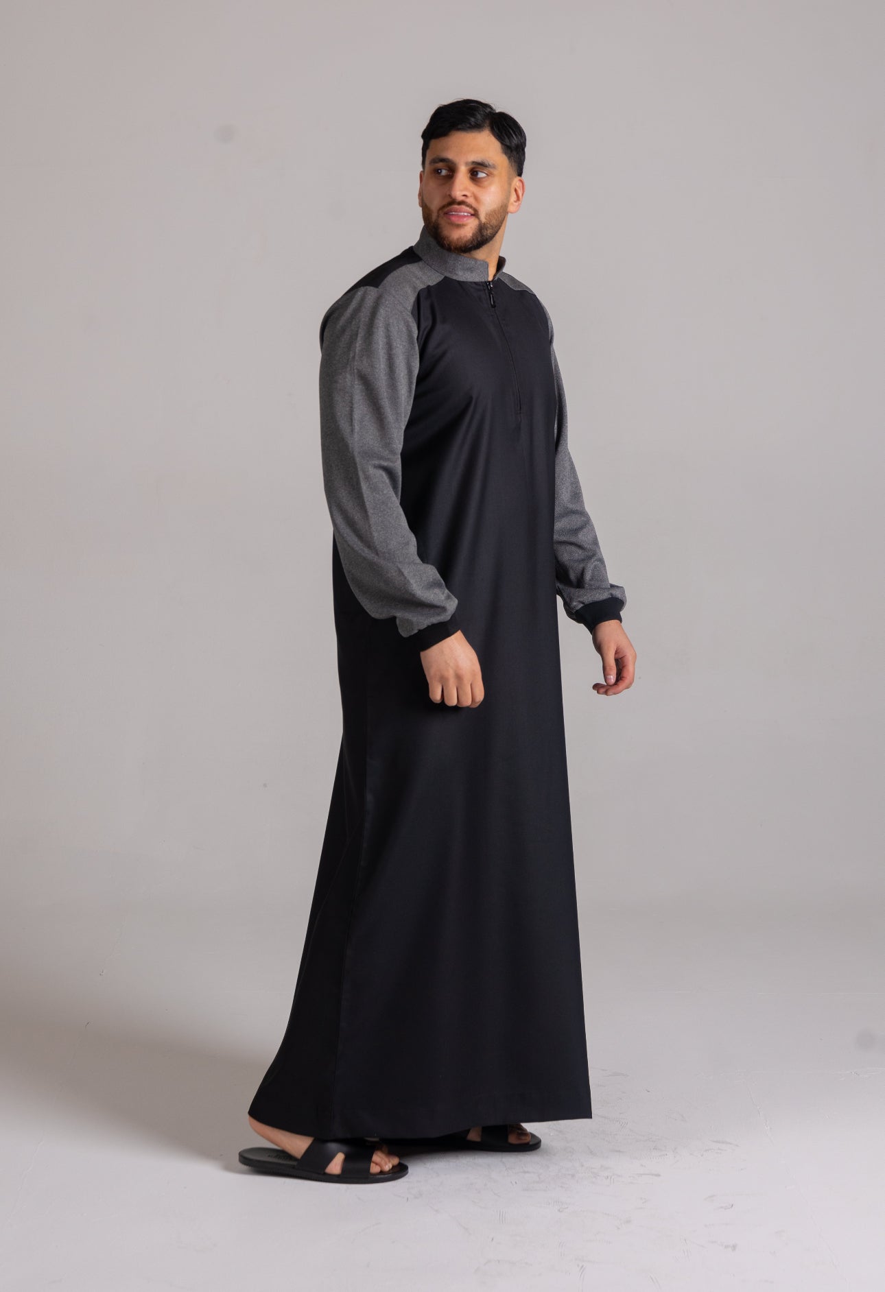 Kids Black Smart Thobe Design ST6