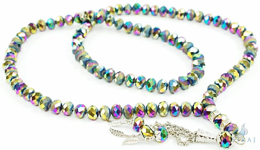 99 BEAD CRYSTAL TASBEEH / PRAYER BEADS MYSTICAL