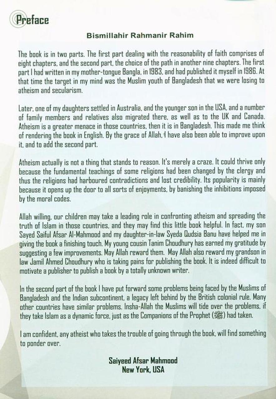 For Those Who Seek Reason