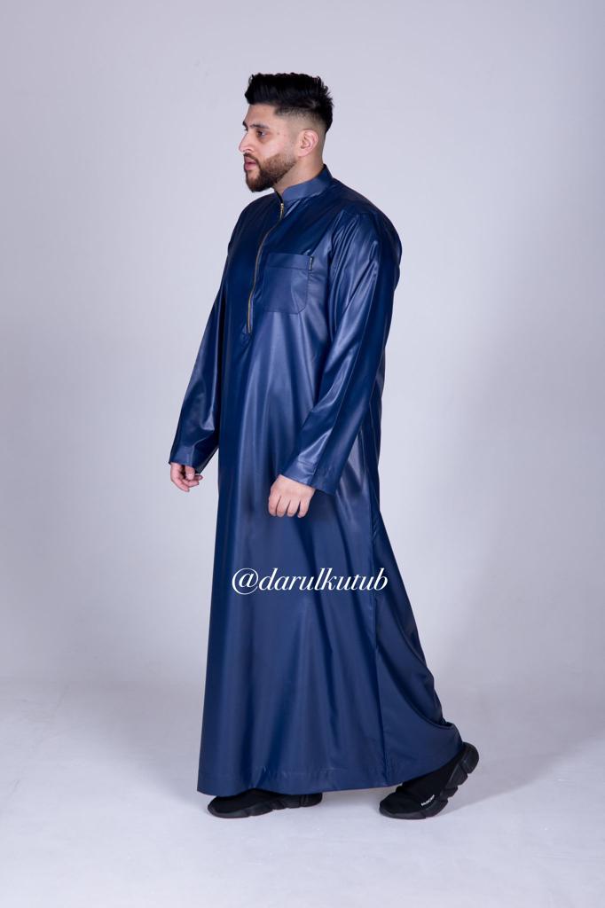 Classic Zip Thobe ( Navy )