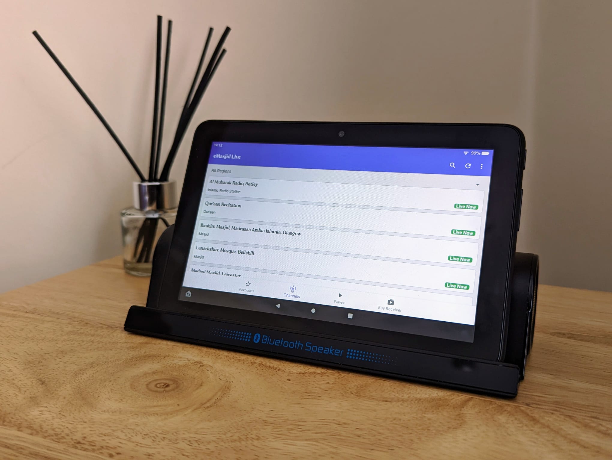 eMasjid Home Receiver AM7 with Speaker Stand