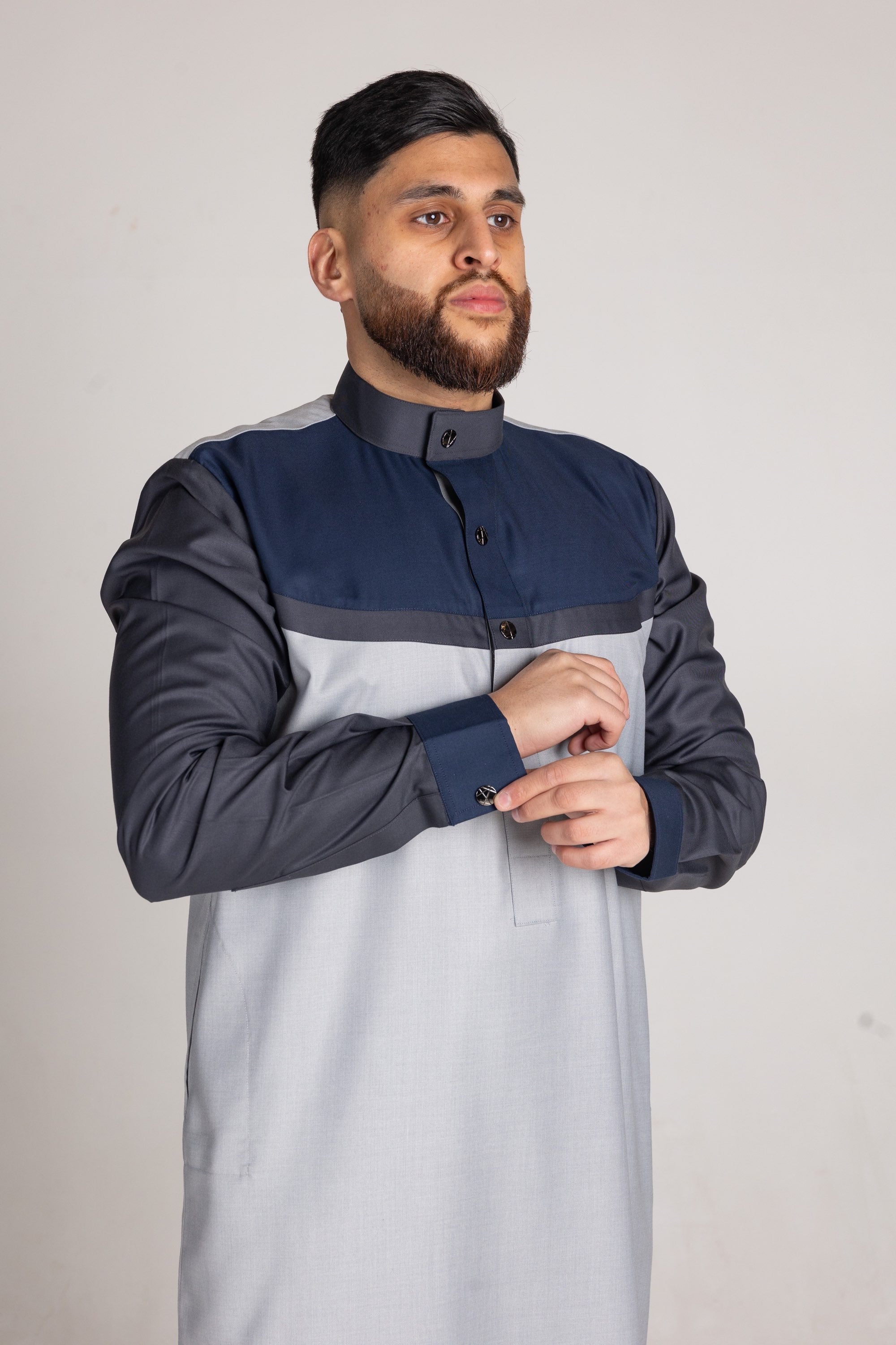 Grey Smart Thobe Design ST3