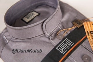 Grey Al Aseel Embroidered Thobe