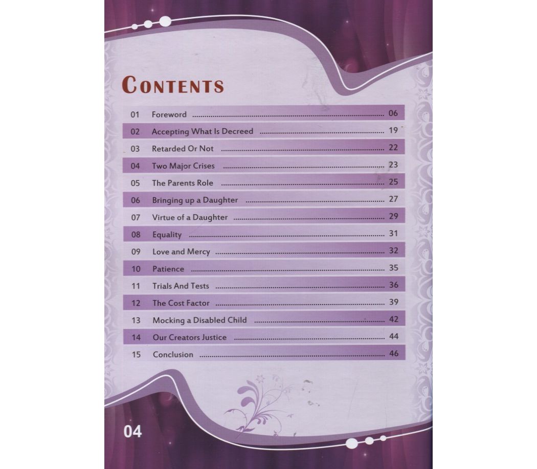 BLESSING OF A DISABLED CHILD