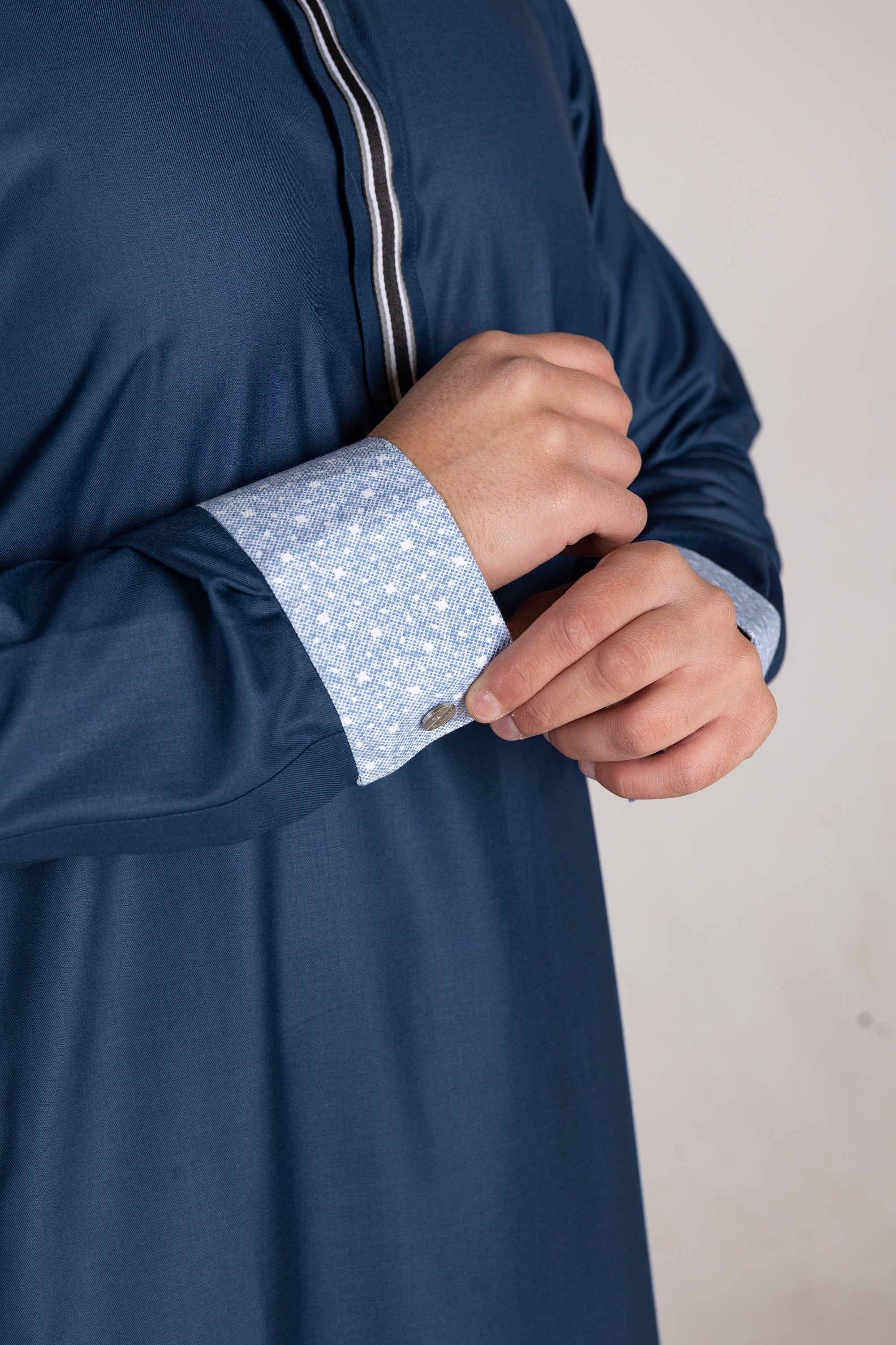 Kids Navy Smart Thobe Design ST2