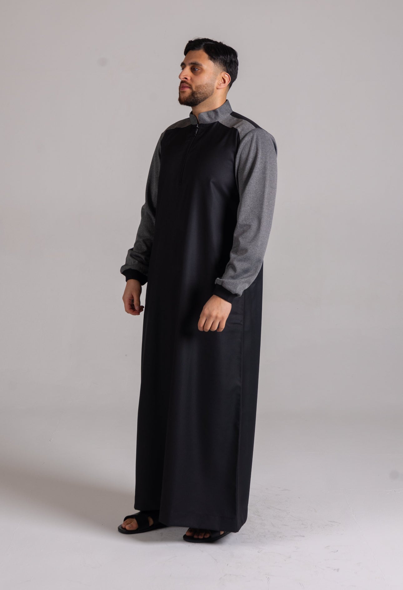 Kids Black Smart Thobe Design ST6