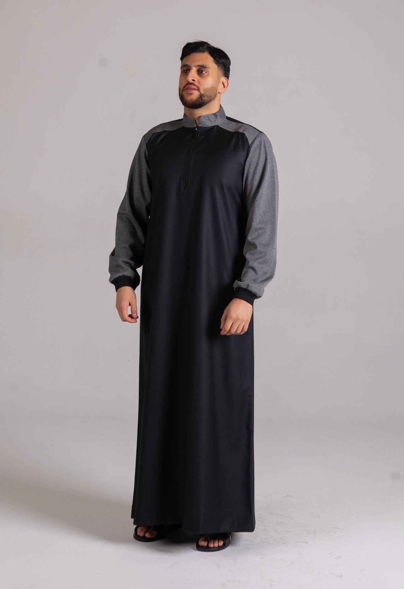 Kids Black Smart Thobe Design ST6