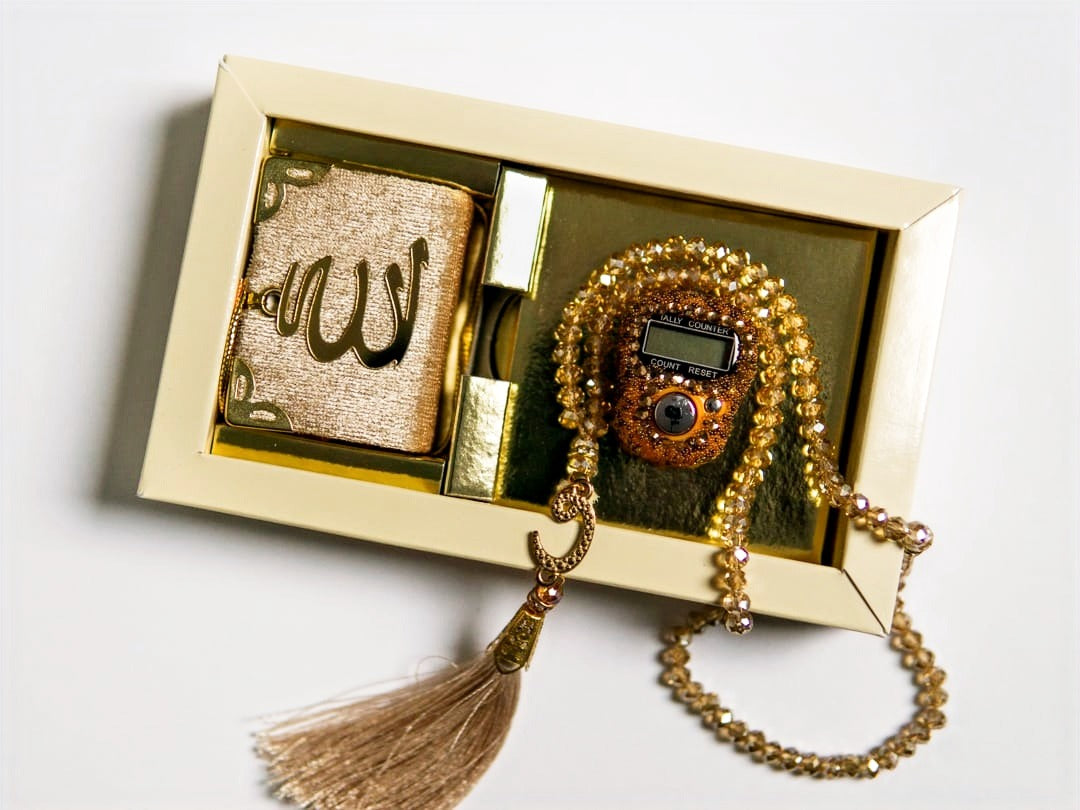 Mini Quran Tasbih Gift Set