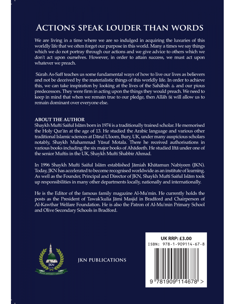 Actions Speak Louder Than Words