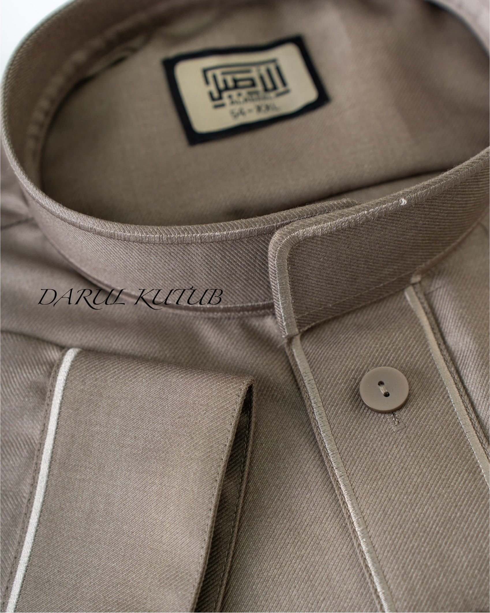 Beige Al Aseel Embroidered Thobe image 2