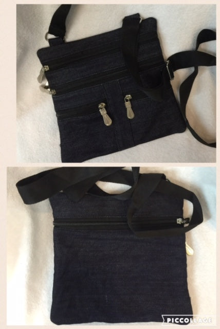 Denim Neck Pouch and Purse
