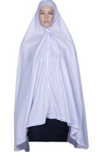 Women White Ihram Khimar Hijab Burka Muslim Hajj Umrah Ladies Eh